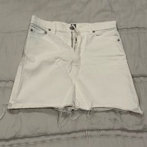 Denim white skirt